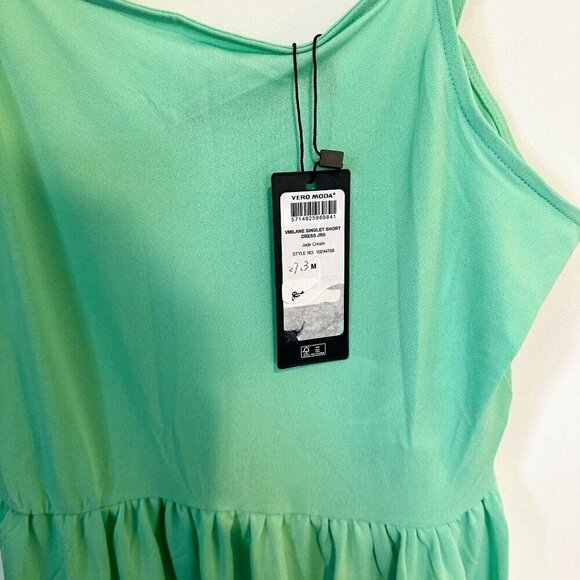 NWT Vero Moda Jade Green Ilane Camisole Dress - Size: Medium - Picture 7 of 9